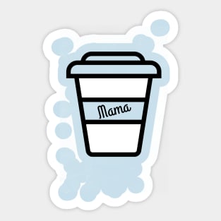 Mama Loves Coffee Sticker